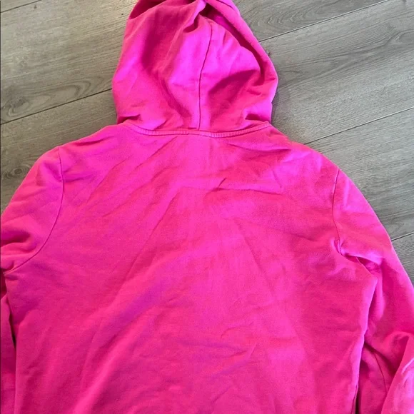 PINK Victoria's Secret Hot Pink Zip-Up Hoodie - Picture 6 of 7